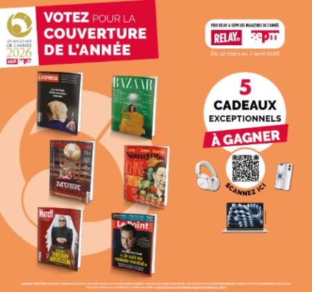 Votez pour le Prix RELAY-SEPM des magazines de l’année