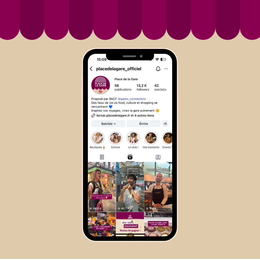 Les bons plans gare sur Instagram